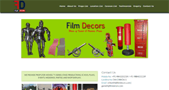 Desktop Screenshot of filmdecors.com