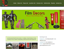 Tablet Screenshot of filmdecors.com